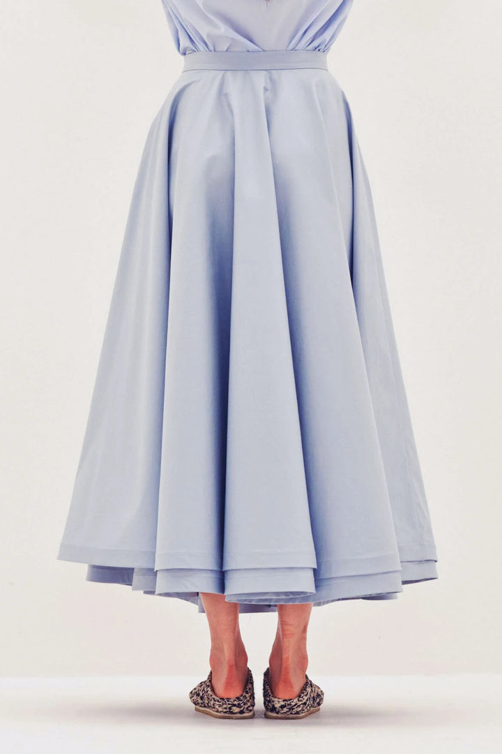 Double Layered Cotton Circle Skirt