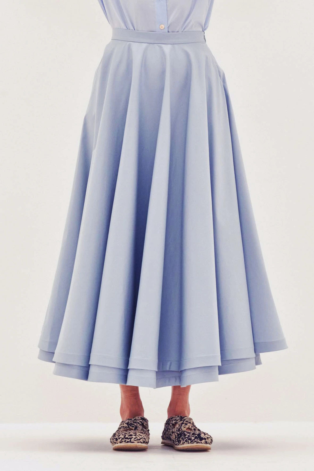 Double Layered Cotton Circle Skirt