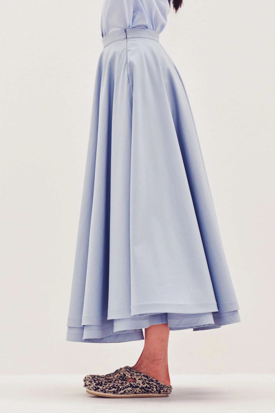 Double Layered Cotton Circle Skirt