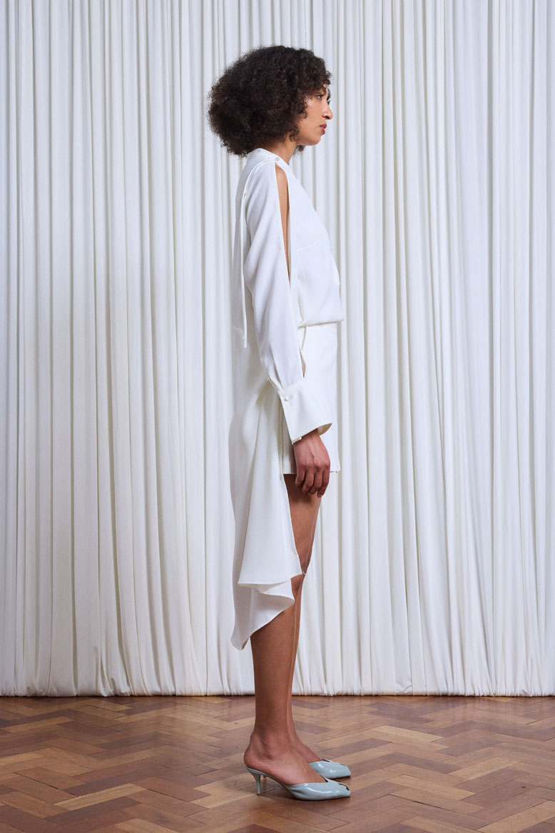 Unite Skort, ivory cotton twill